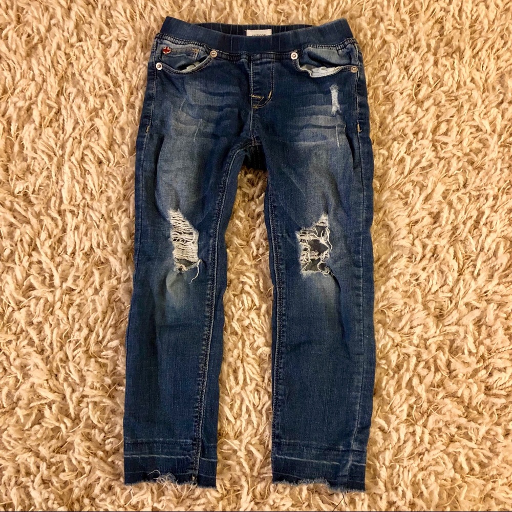 Hudson Girls ripped distressed skinny jeans size 6